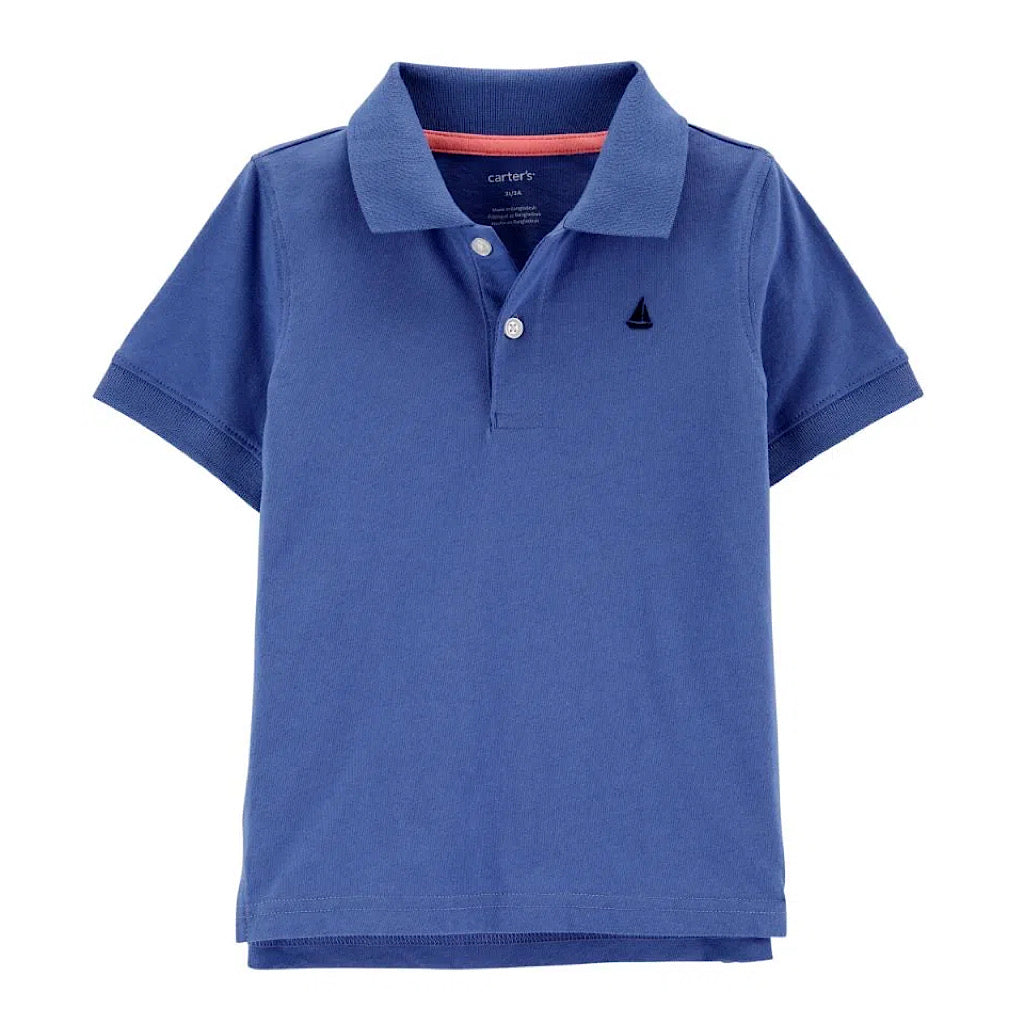 Playera Carter’s tipo polo azul niño - JORHELITOS - JORHELITOS