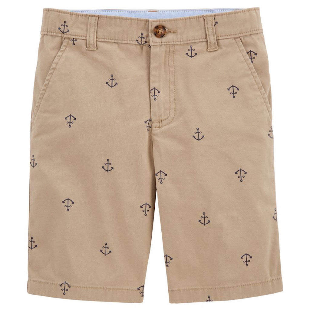 Bermuda beige con anclas Oshkosh para niño - JORHELITOS - JORHELITOS