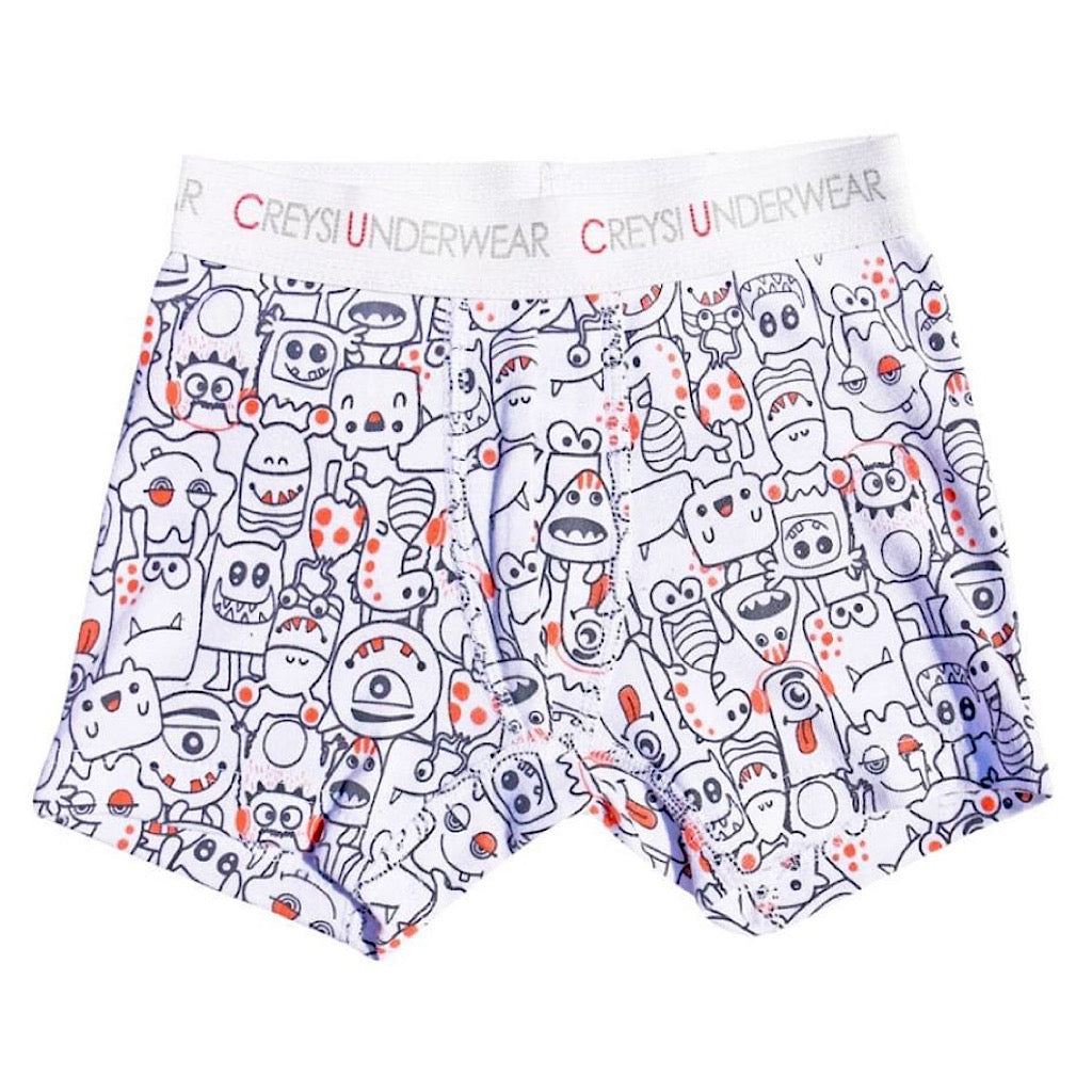 Bóxer Brief Baby Creysi estampado blanco - JORHELITOS - JORHELITOS