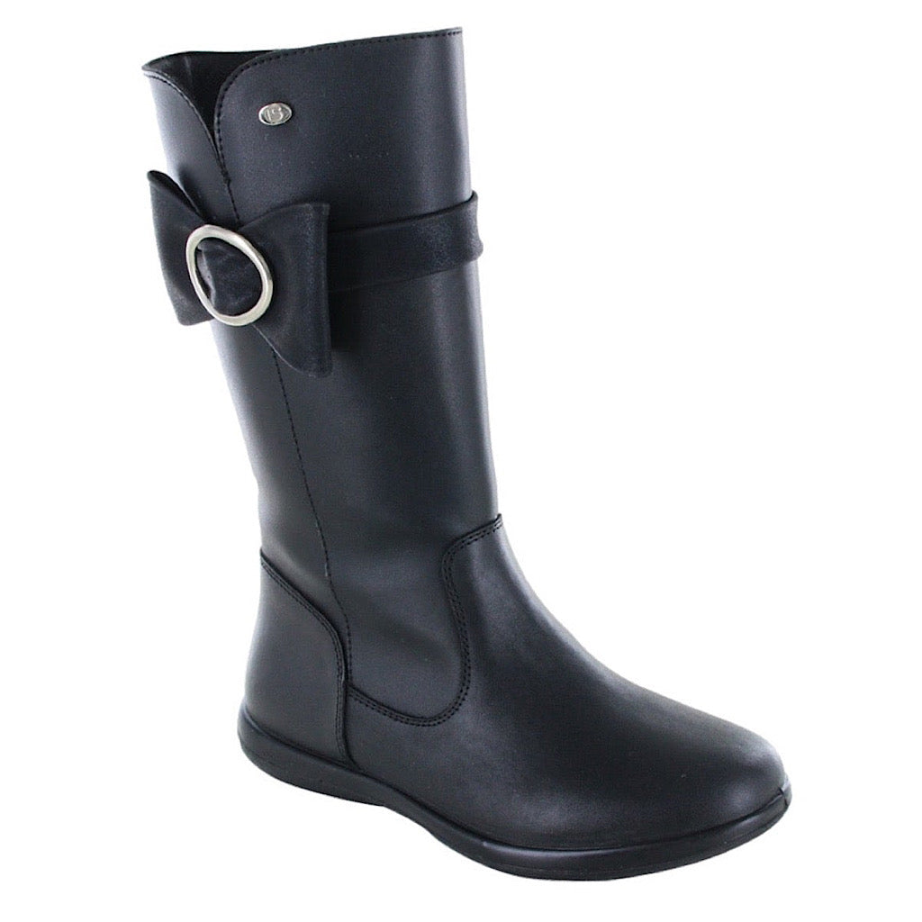 Bota color negra con moño niña Coqueta - JORHELITOS - JORHELITOS