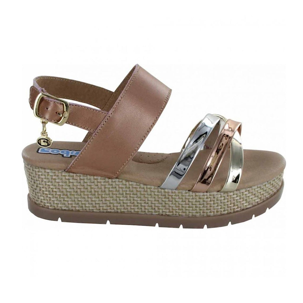 Sandalia color oro con plataforma niña Coqueta - JORHELITOS - JORHELITOS