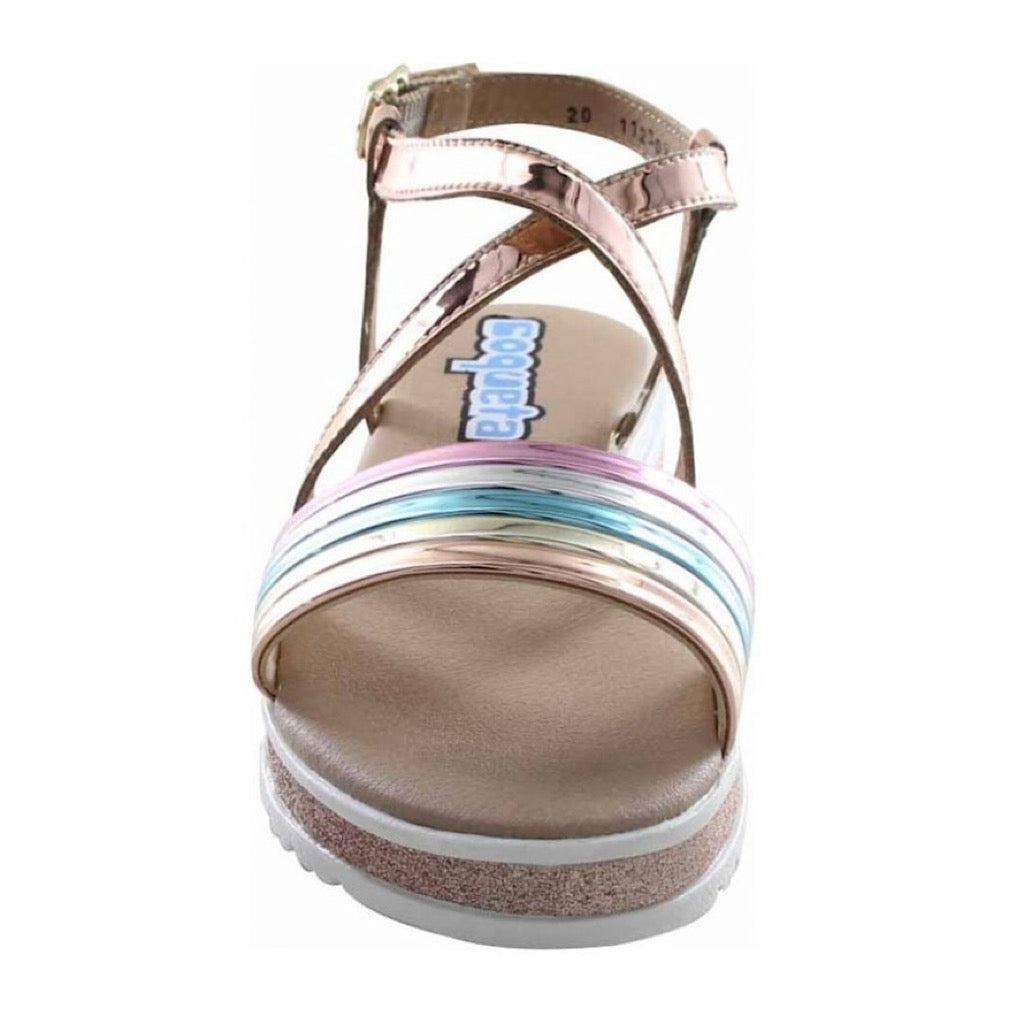 Sandalia oro rosado con plataforma niña Coqueta - JORHELITOS - JORHELITOS