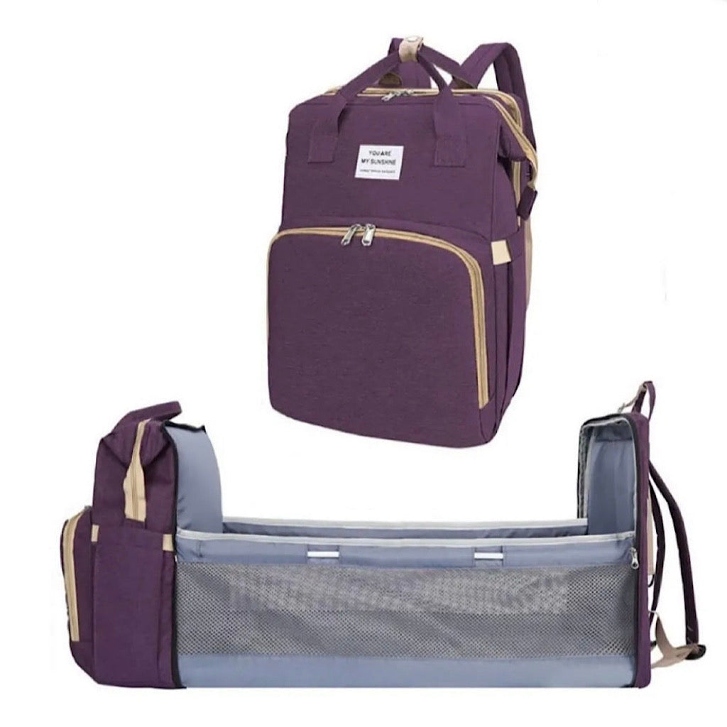 Mochila pañalera con cuna impermeable - JORHELITOS - JORHELITOS