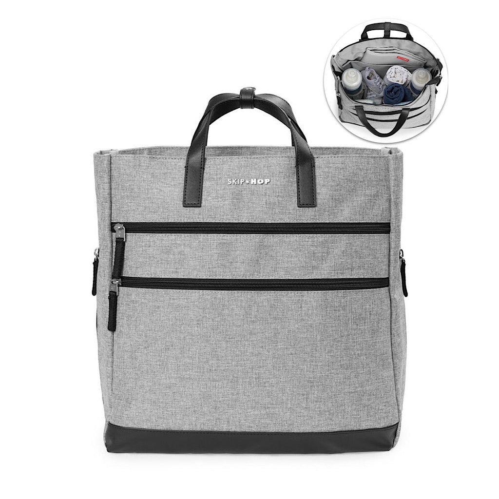 Mochila pañalera Skip Hop gris - JORHELITOS - JORHELITOS