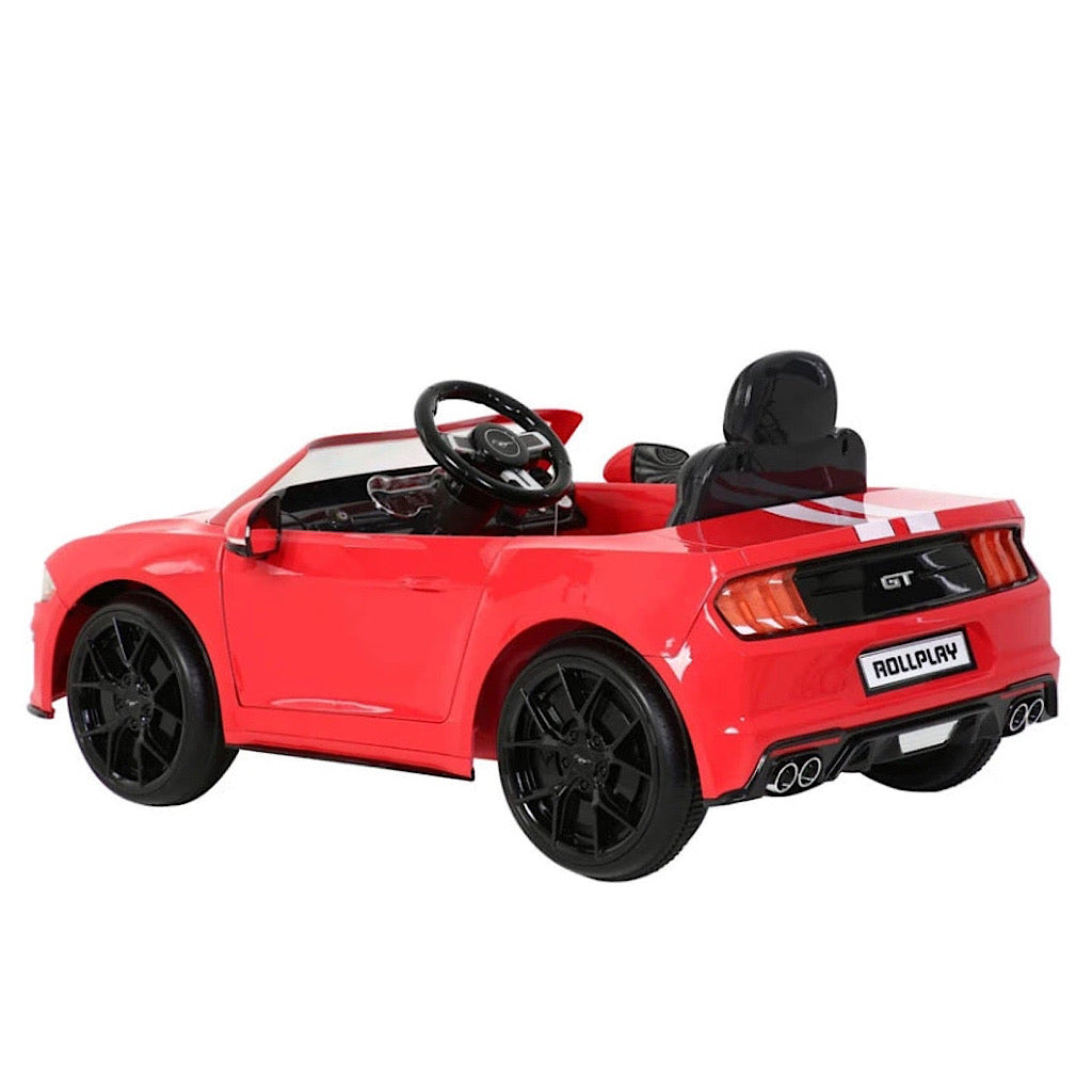 Auto eléctrico Prinsel mustang color rojo - JORHELITOS - JORHELITOS