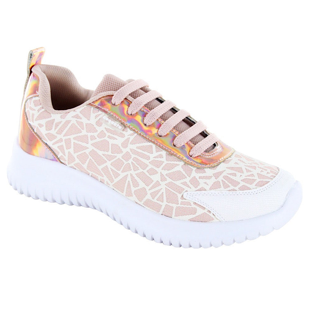 Tenis beige con rosa para niña Coqueta - JORHELITOS - JORHELITOS