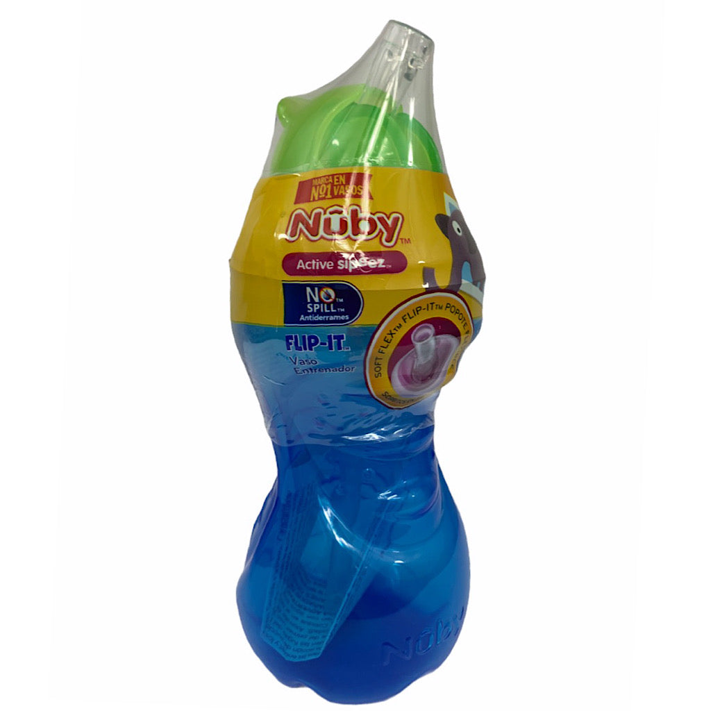 Vaso entrenador Nuby flip-it deportivo 10oz - JORHELITOS - JORHELITOS