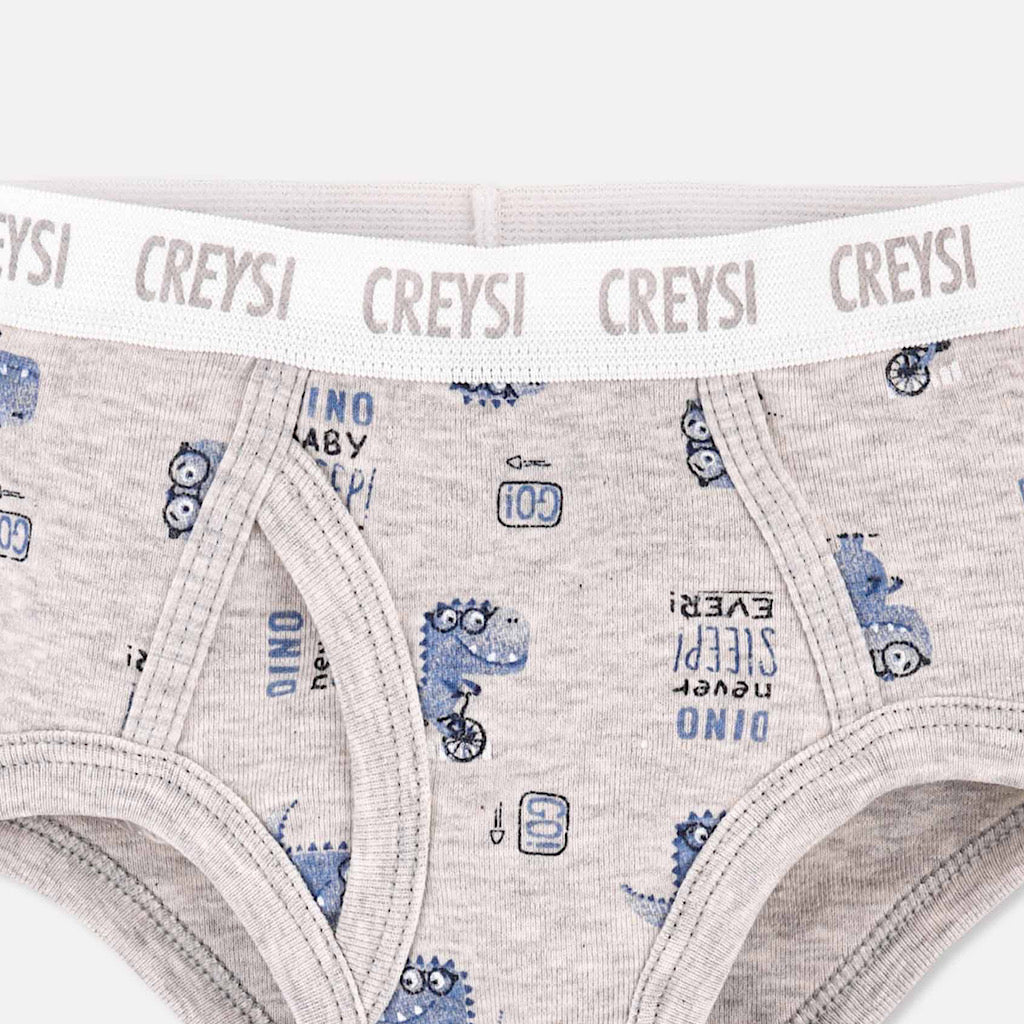 Trusa Baby Creysi dinosaurios gris para niño - JORHELITOS - JORHELITOS