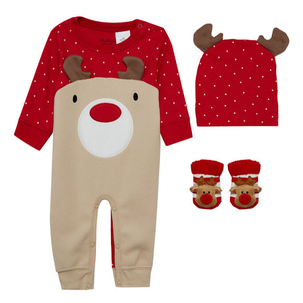 Set estampado de reno navideño Baby Creysi unisex - JORHELITOS - JORHELITOS