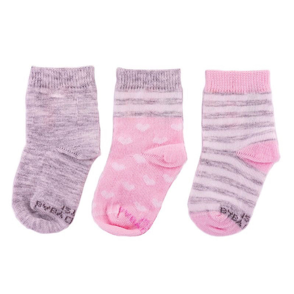 Set 3 pares calcetines multicolor  Baby Creysi para bebita - JORHELITOS - JORHELITOS