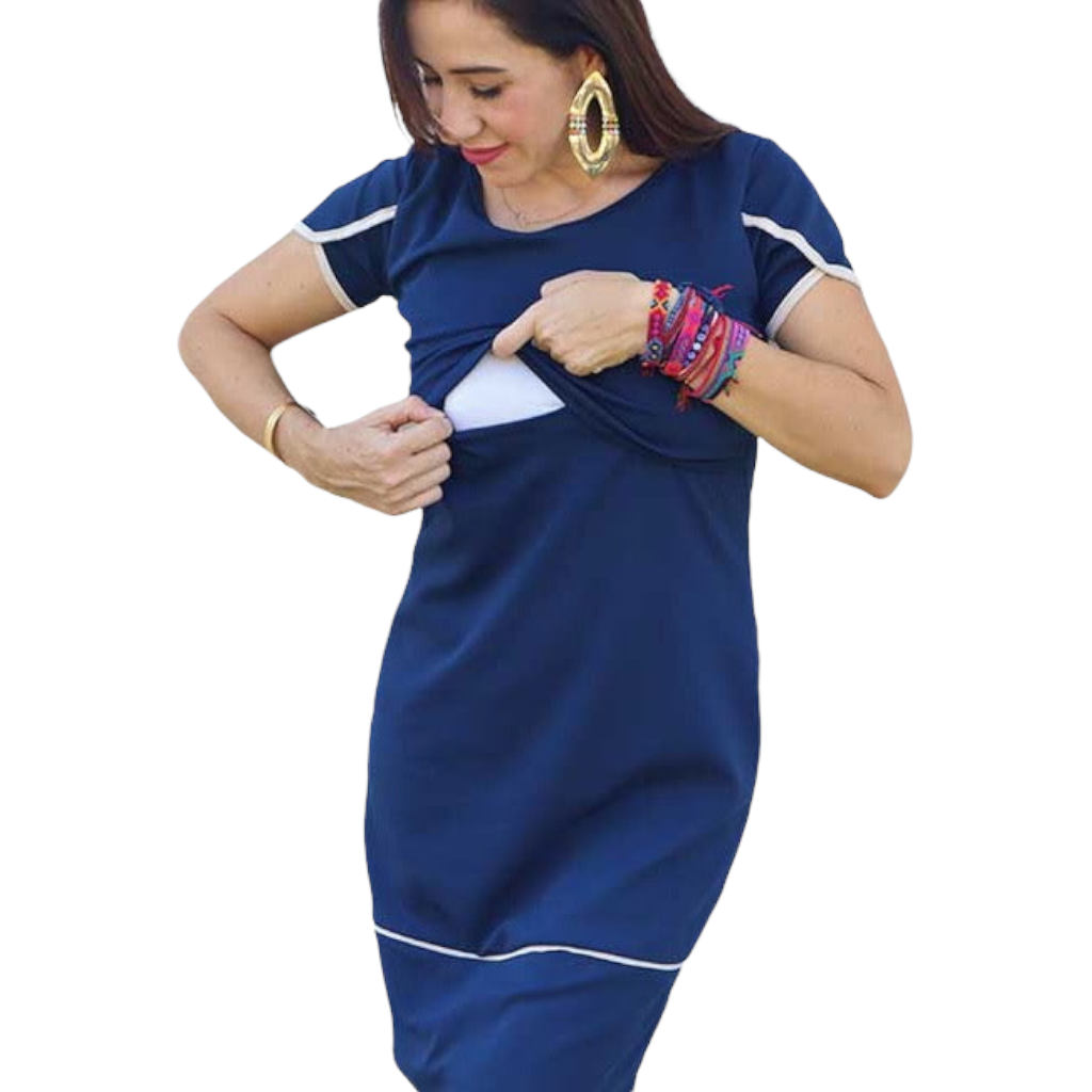 Vestido para lactancia y embarazo Elsa - JORHELITOS - JORHELITOS