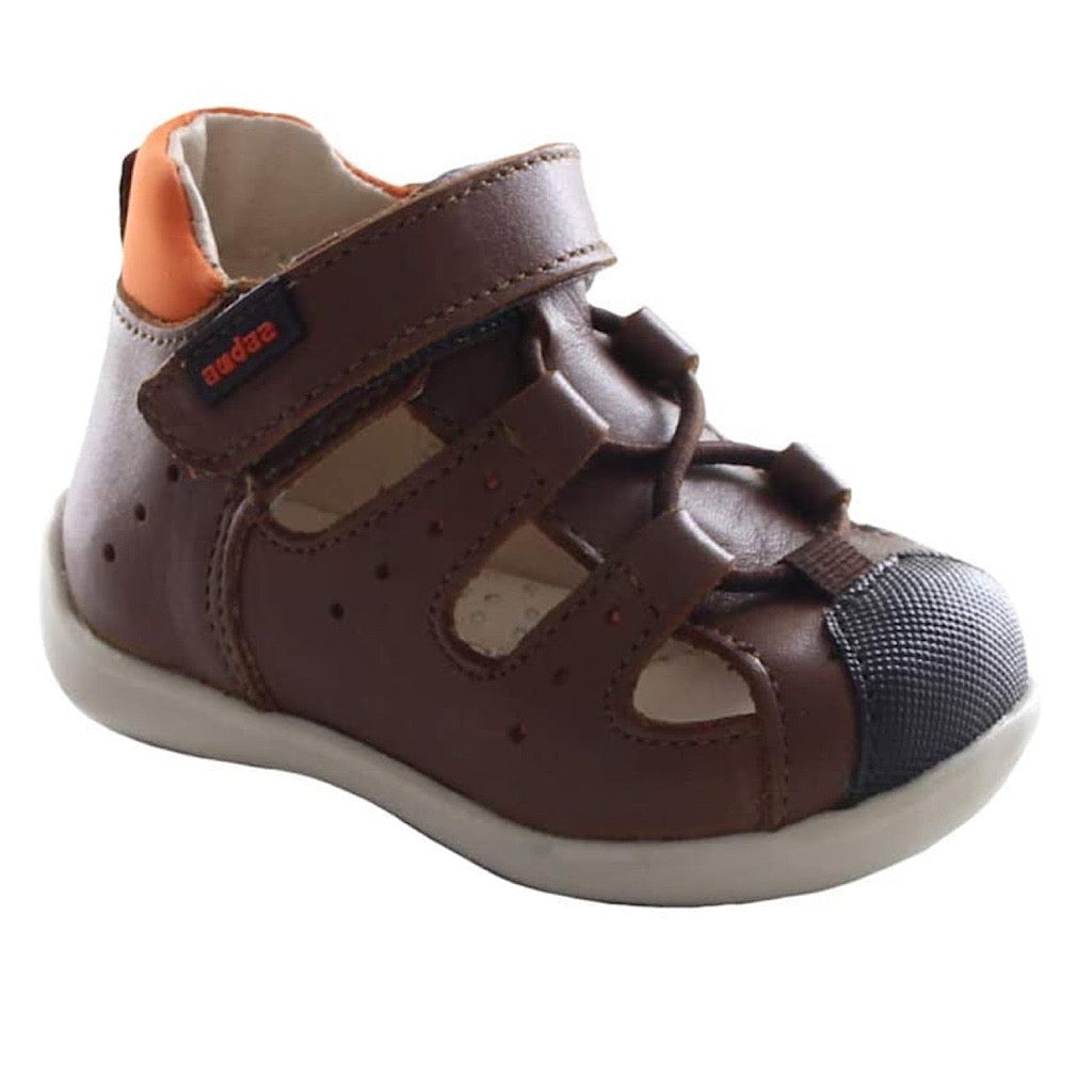 Huarache café con negro bebito Audaz - JORHELITOS - JORHELITOS