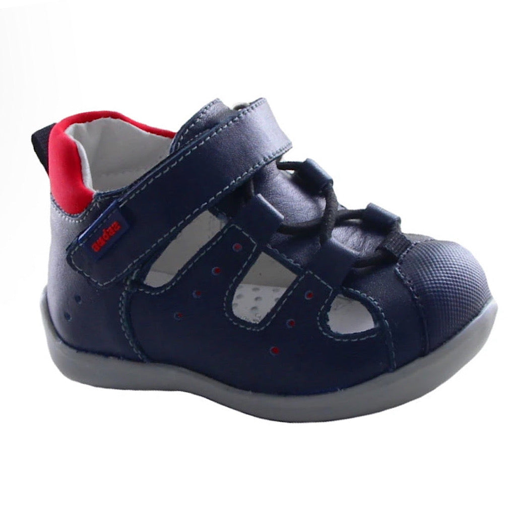 Huarache azul con rojo bebito Audaz - JORHELITOS - JORHELITOS