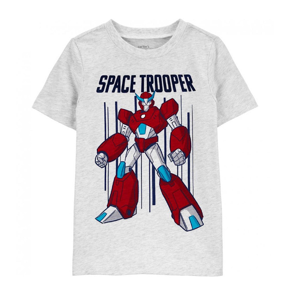 Playera Carter’s color gris diseño robot para niño - JORHELITOS - JORHELITOS