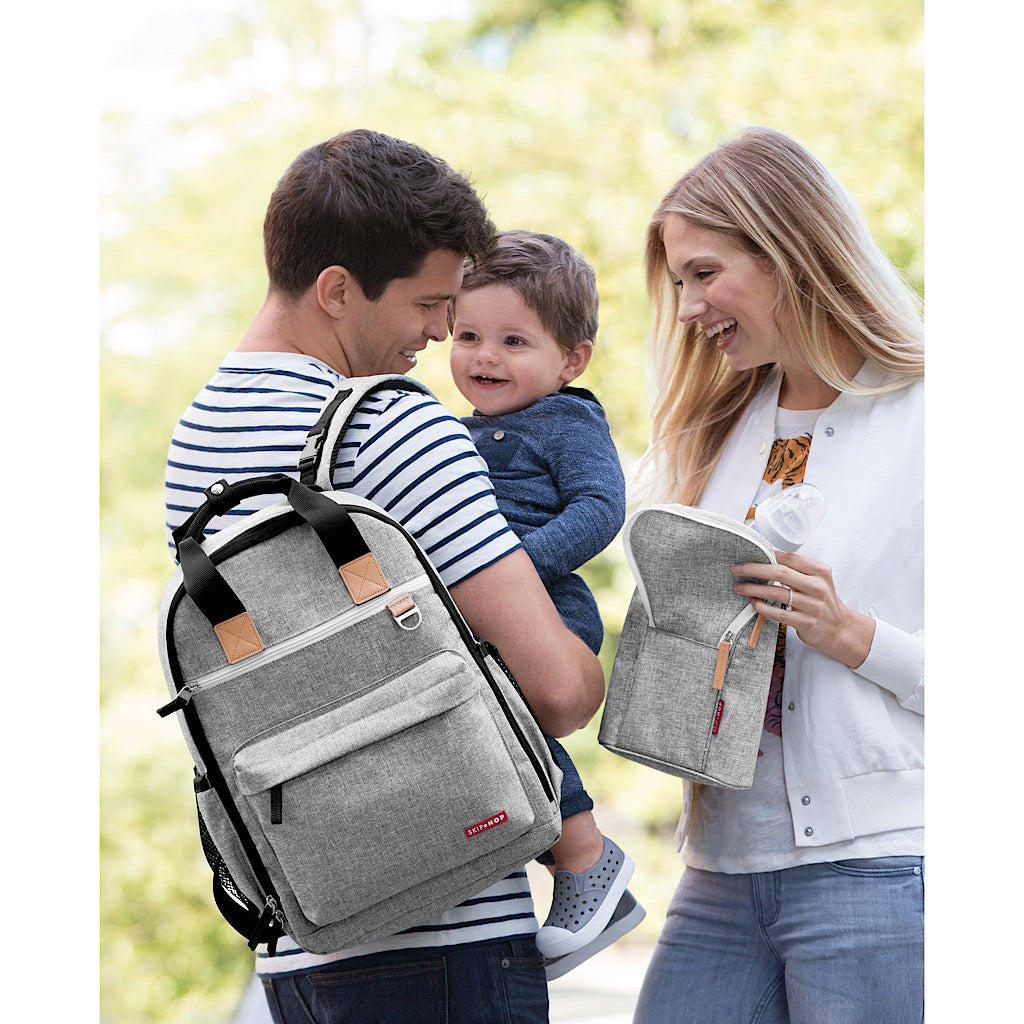 Mochila pañalera Skip Hop aerodinámica gris - JORHELITOS - JORHELITOS