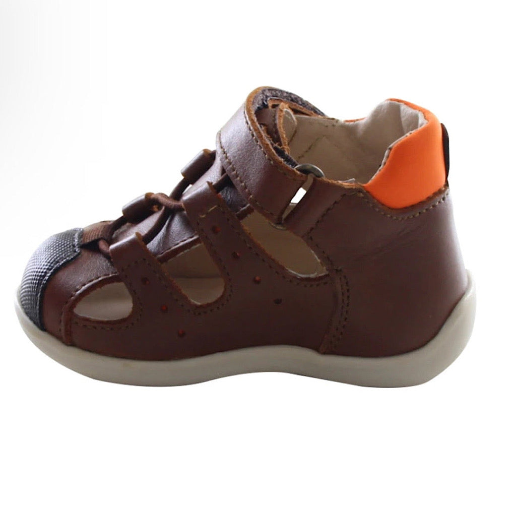 Huarache café con negro bebito Audaz - JORHELITOS - JORHELITOS
