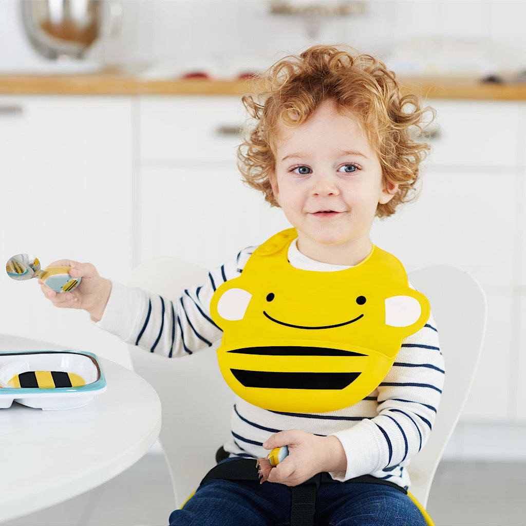 Babero Skip Hop de silicon abeja - JORHELITOS - JORHELITOS