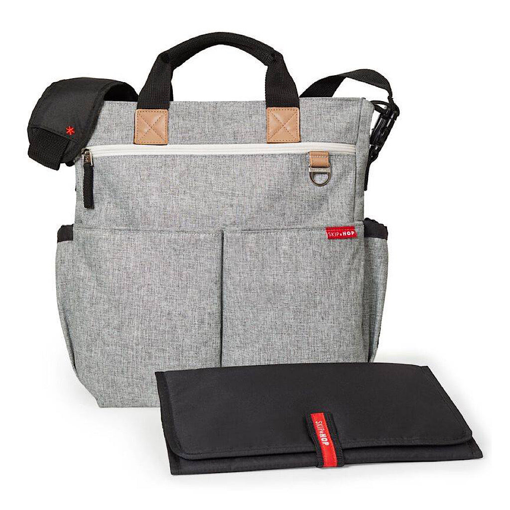 Mochila pañalera Skip Hop duo color gris - JORHELITOS - JORHELITOS