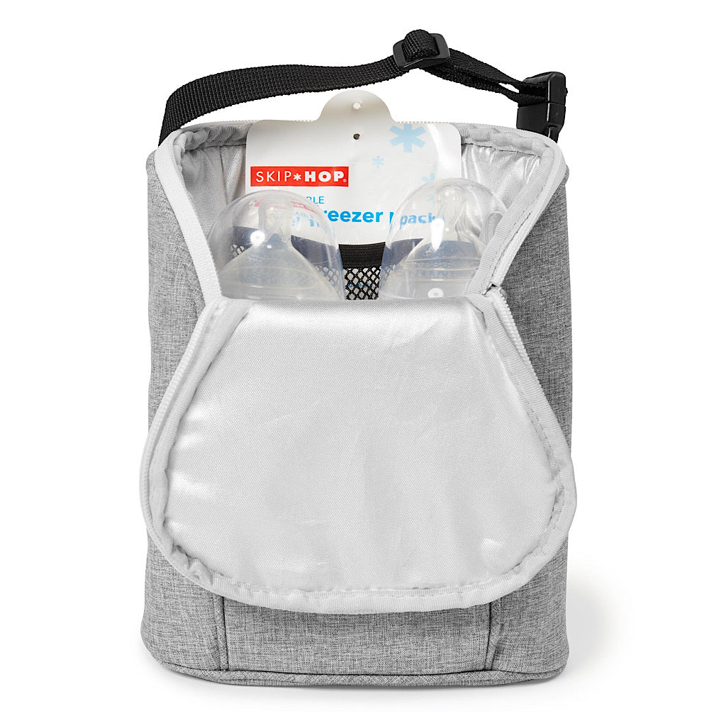 Mochila porta biberón doble Skip Hop gris - JORHELITOS - JORHELITOS