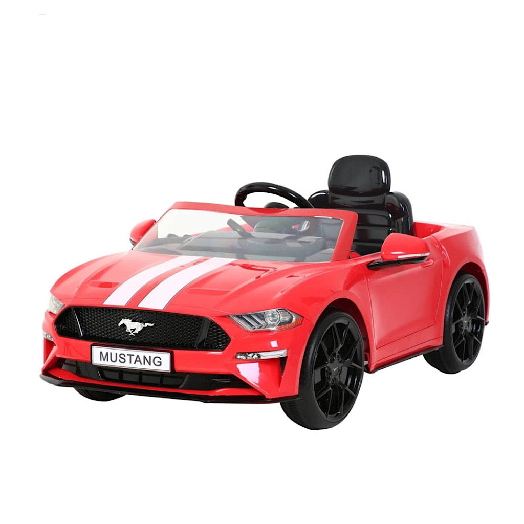 Auto eléctrico Prinsel mustang color rojo - JORHELITOS - JORHELITOS