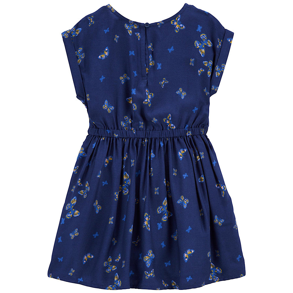 Vestido Oshkosh azul de mariposas - JORHELITOS - JORHELITOS