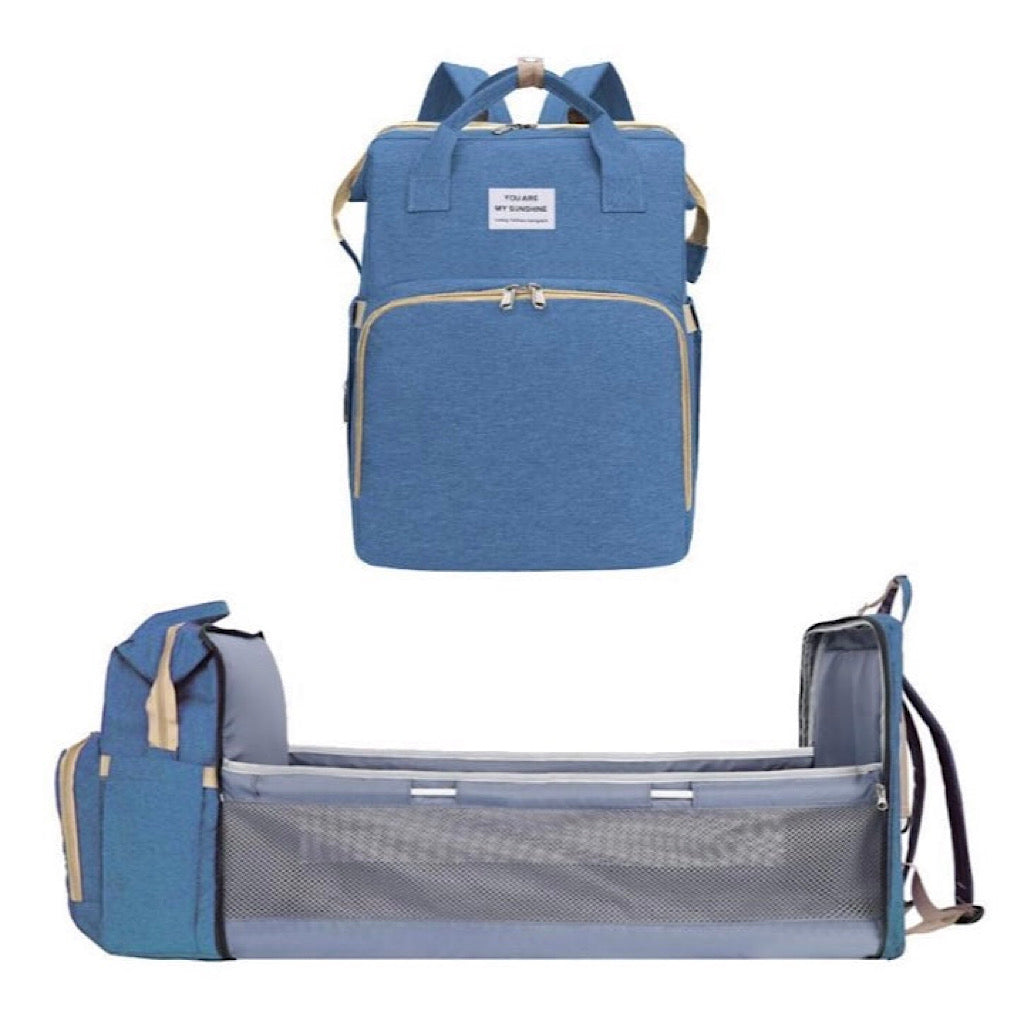 Mochila pañalera con cuna impermeable - JORHELITOS - JORHELITOS