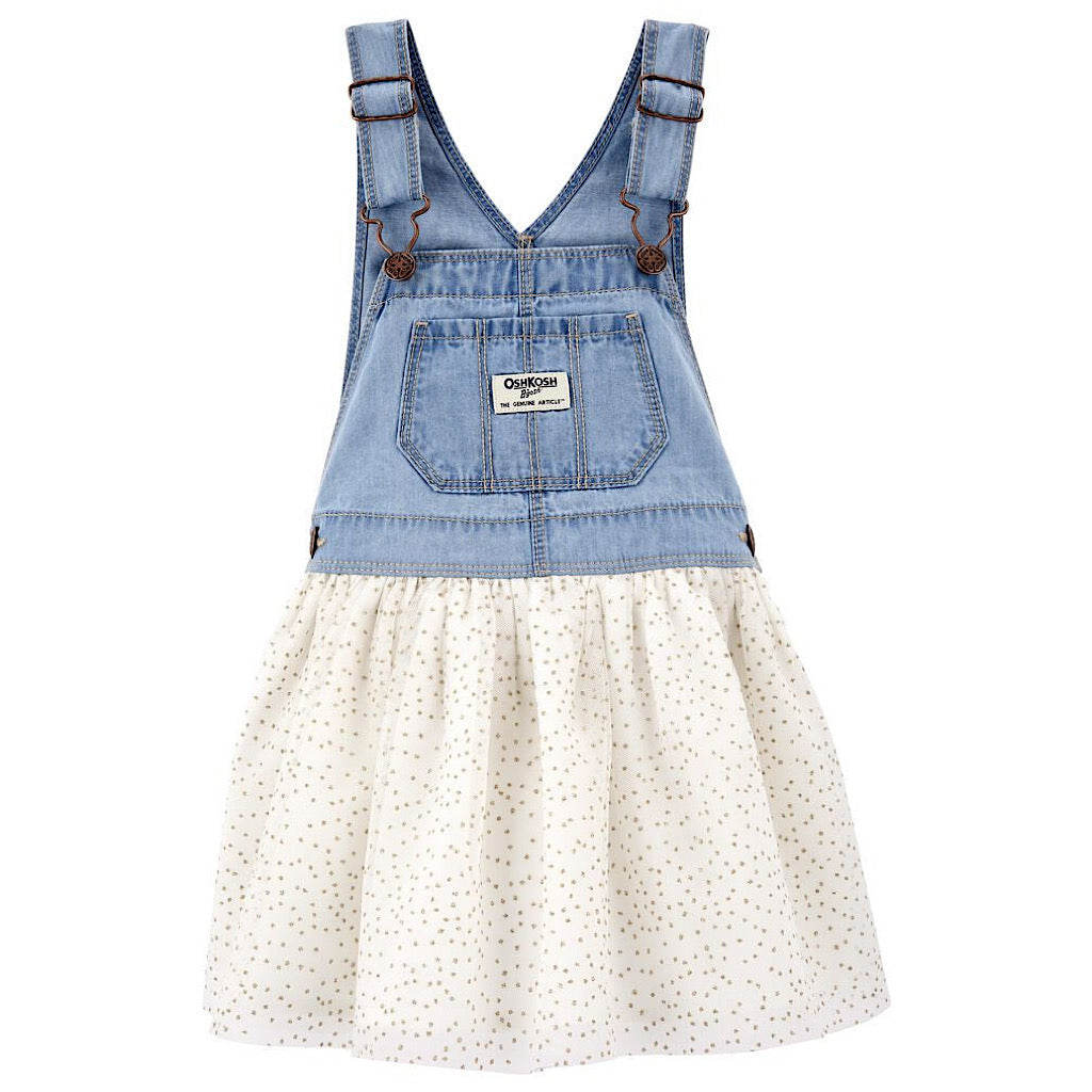 Vestido Oshkosh de mezclilla tutu para bebita - JORHELITOS - JORHELITOS