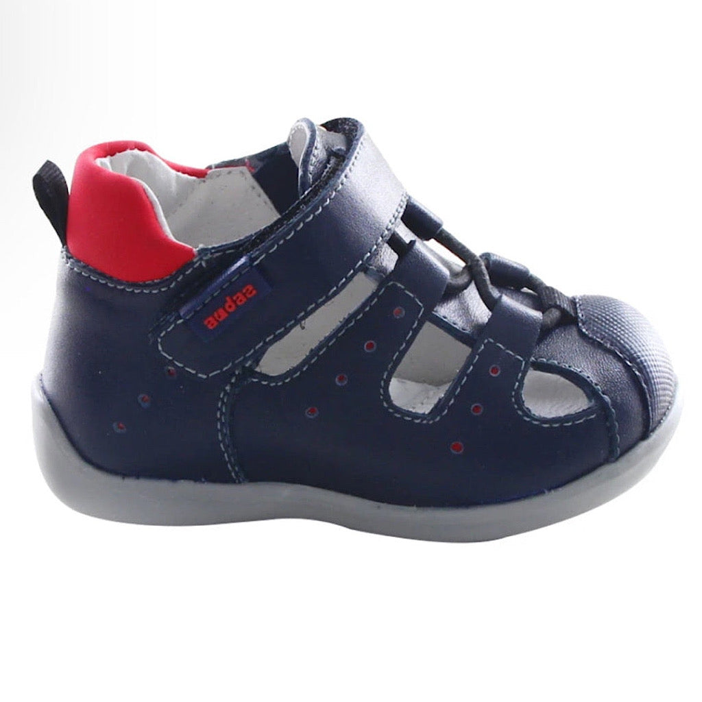 Huarache azul con rojo bebito Audaz - JORHELITOS - JORHELITOS
