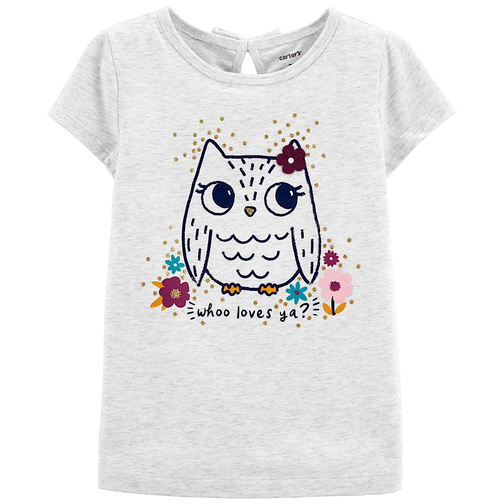 Blusa Carter’s diseño búho para bebita - JORHELITOS - JORHELITOS
