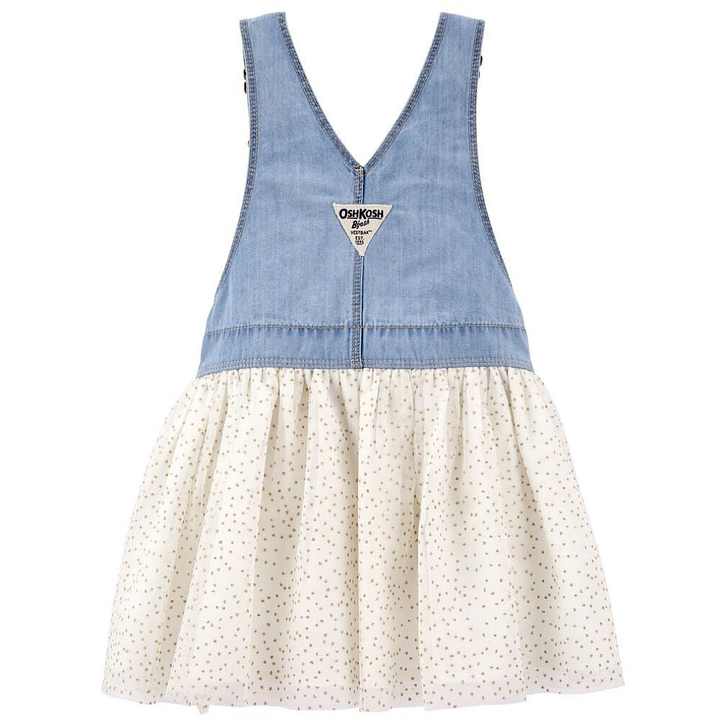 Vestido Oshkosh de mezclilla tutu niña preescolar - JORHELITOS - JORHELITOS