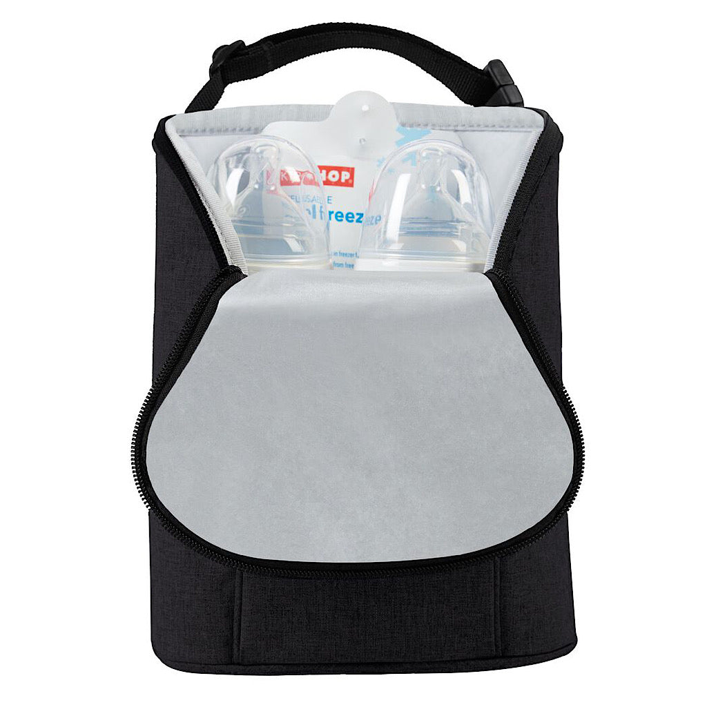 Mochila porta biberón doble Skip Hop negro - JORHELITOS - JORHELITOS