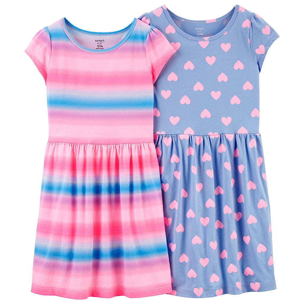 Set de vestidos Carter’s corazones para niña - JORHELITOS - JORHELITOS